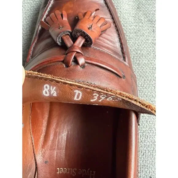 Allen Edmonds Hyde Street Tassel Loafers Mens 8.5 Brown Preppy